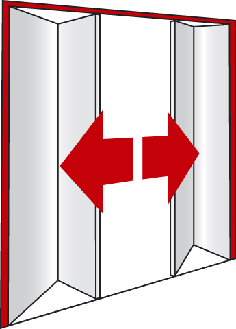 zgibna avtomatska vrata